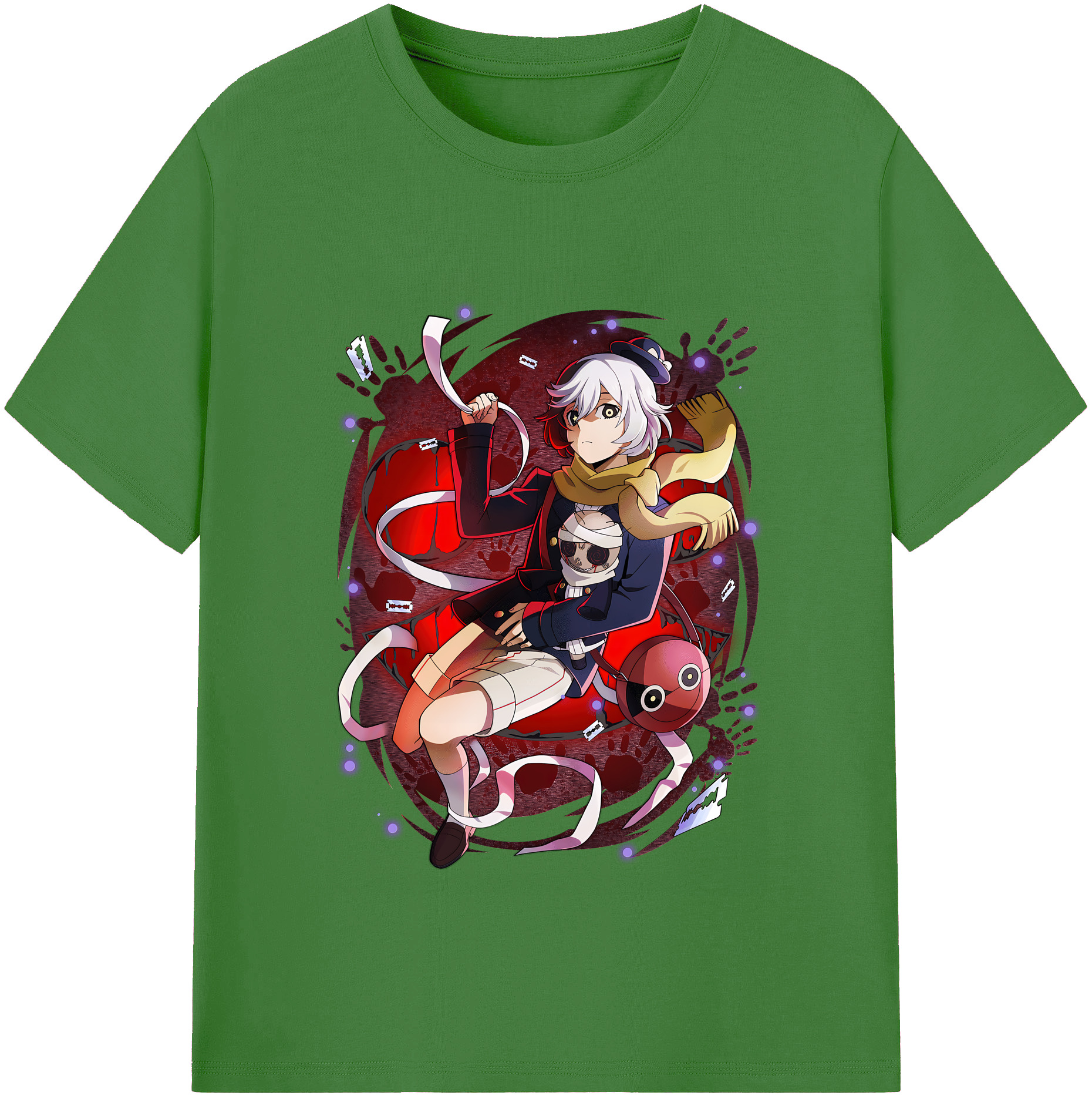 （画像用） 文豪ストレイドッグス Bungo Stray Dogs レディースカジュアルプリントTシャツ（綿100％）